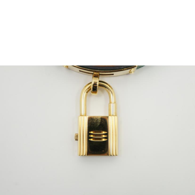 HERMES エルメス 腕時計 美品 1995年 ゴールドメッキ ホワイト文字盤/ケリーウォッチ/レディース/クォーツ/KE1.201//969706/Aランク/75