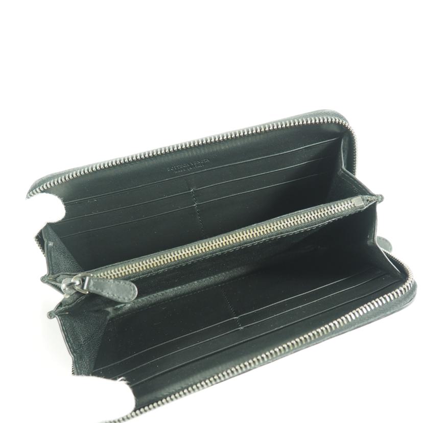 BOTTEGA VENETA ボッテガヴェネタ/レザー/ラウンドファスナー長財布/黒 A//S01412640A/Bランク/79