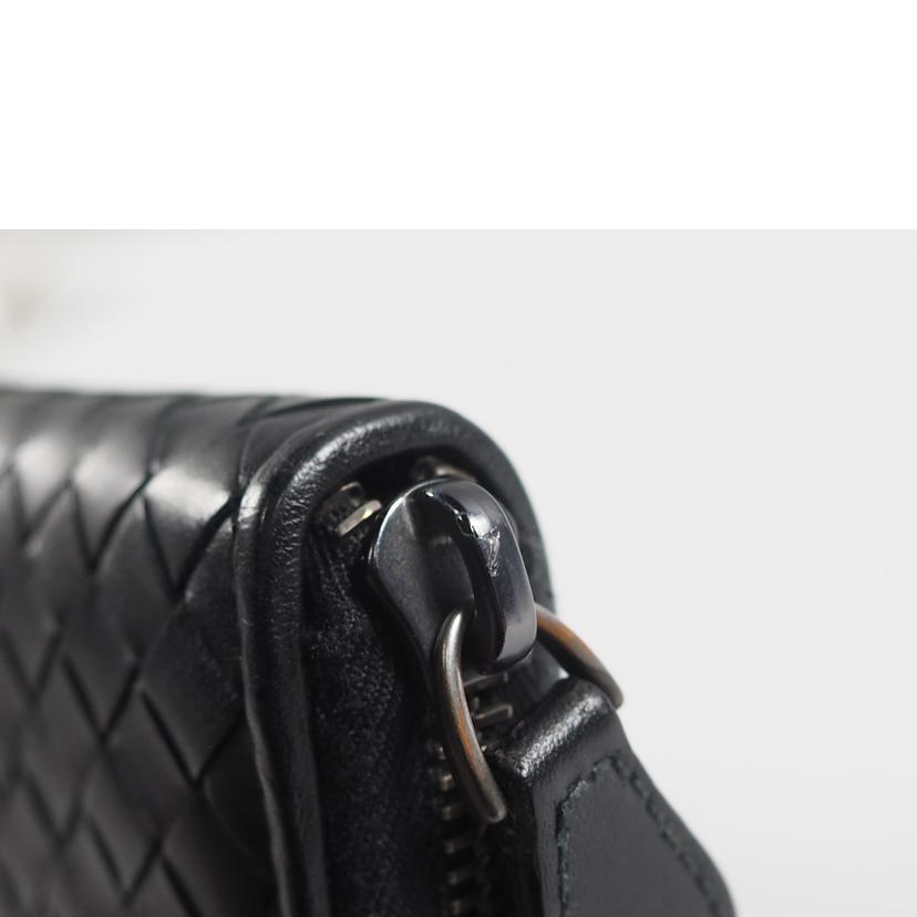 BOTTEGA VENETA ボッテガヴェネタ/レザー/ラウンドファスナー長財布/黒 A//S01412640A/Bランク/79