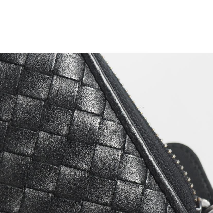 BOTTEGA VENETA ボッテガヴェネタ/レザー/ラウンドファスナー長財布/黒 A//S01412640A/Bランク/79
