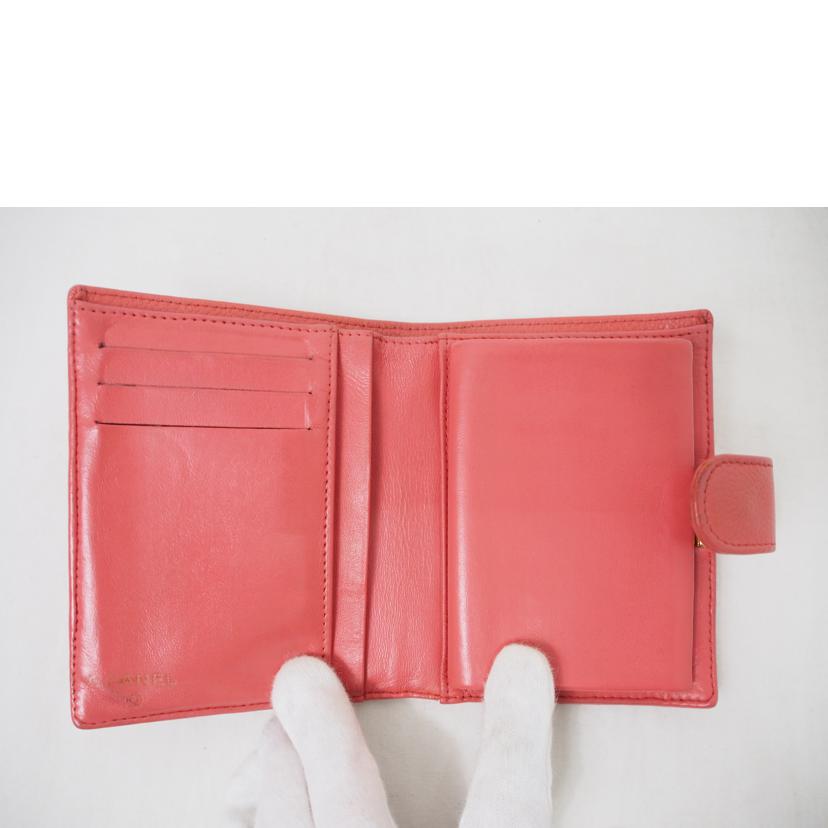 CHANEL/ココマークがま口財布/キャビアスキン//8150512/Bランク/78