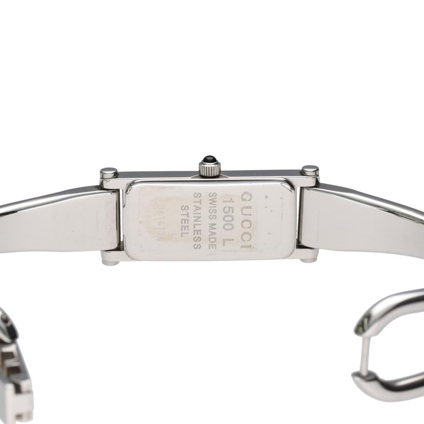 GUCCI グッチ/バングルウォッチ・ブラック/レディース/クォーツ/1500L//0614106/ABランク/75