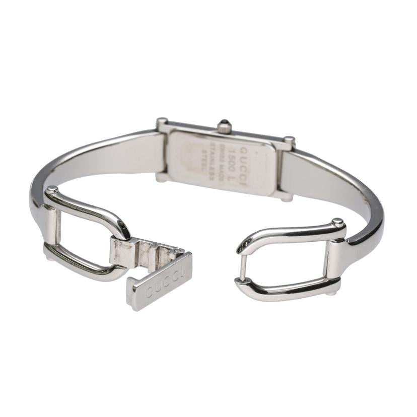 GUCCI グッチ/バングルウォッチ・ブラック/レディース/クォーツ/1500L//0614106/ABランク/75