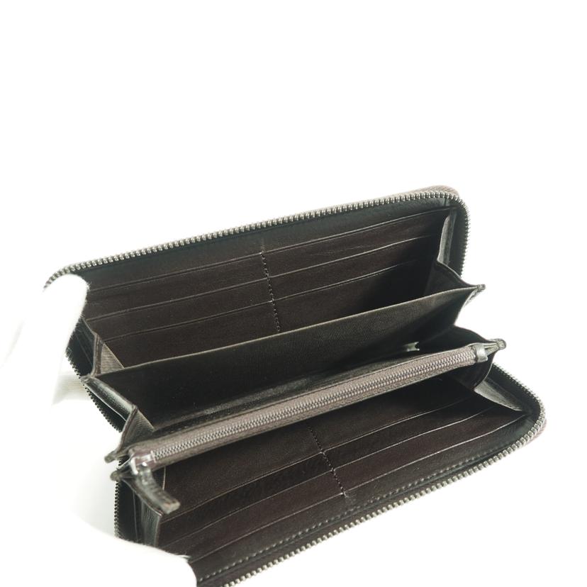 GUCCI グッチ/ レザー/ラウンドファスナー長財布/茶/307932//0959/Bランク/79