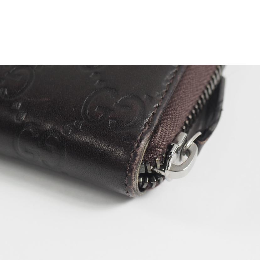 GUCCI グッチ/ レザー/ラウンドファスナー長財布/茶/307932//0959/Bランク/79