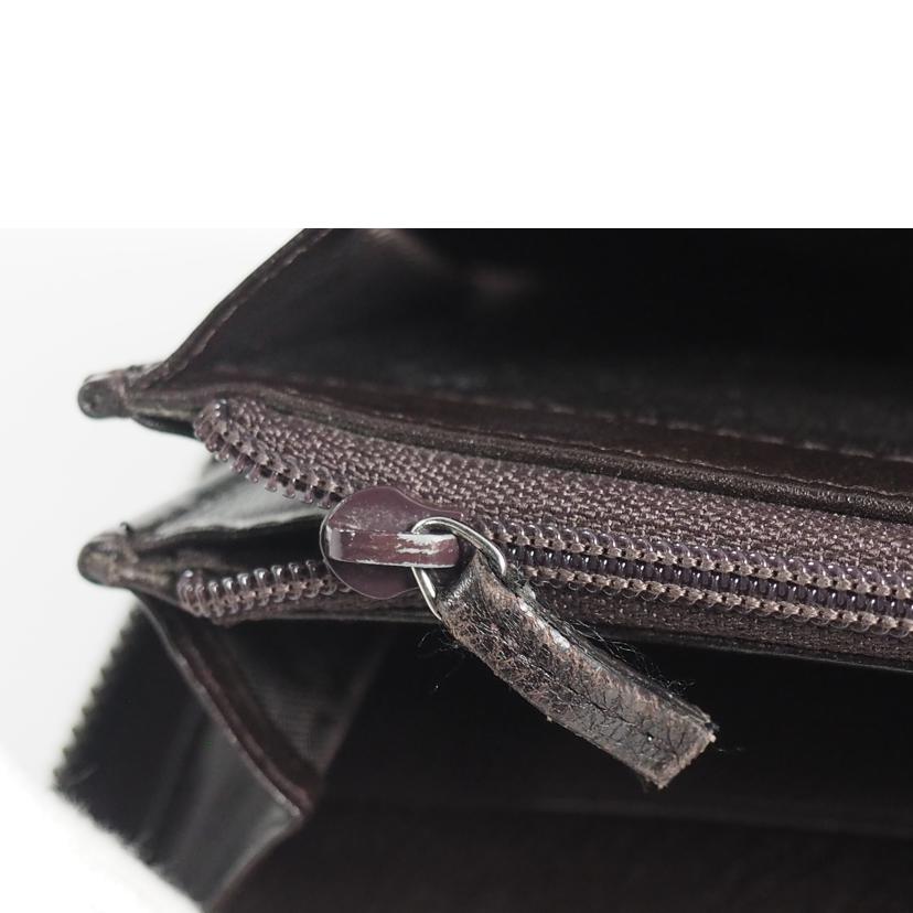GUCCI グッチ/ レザー/ラウンドファスナー長財布/茶/307932//0959/Bランク/79