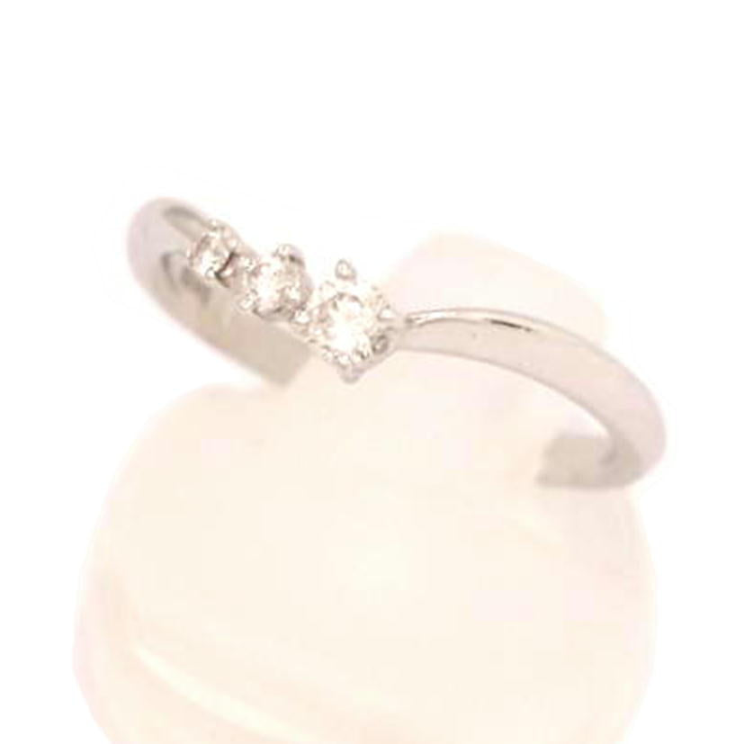 /K18WG ダイヤリング0.15ct//Bランク/76