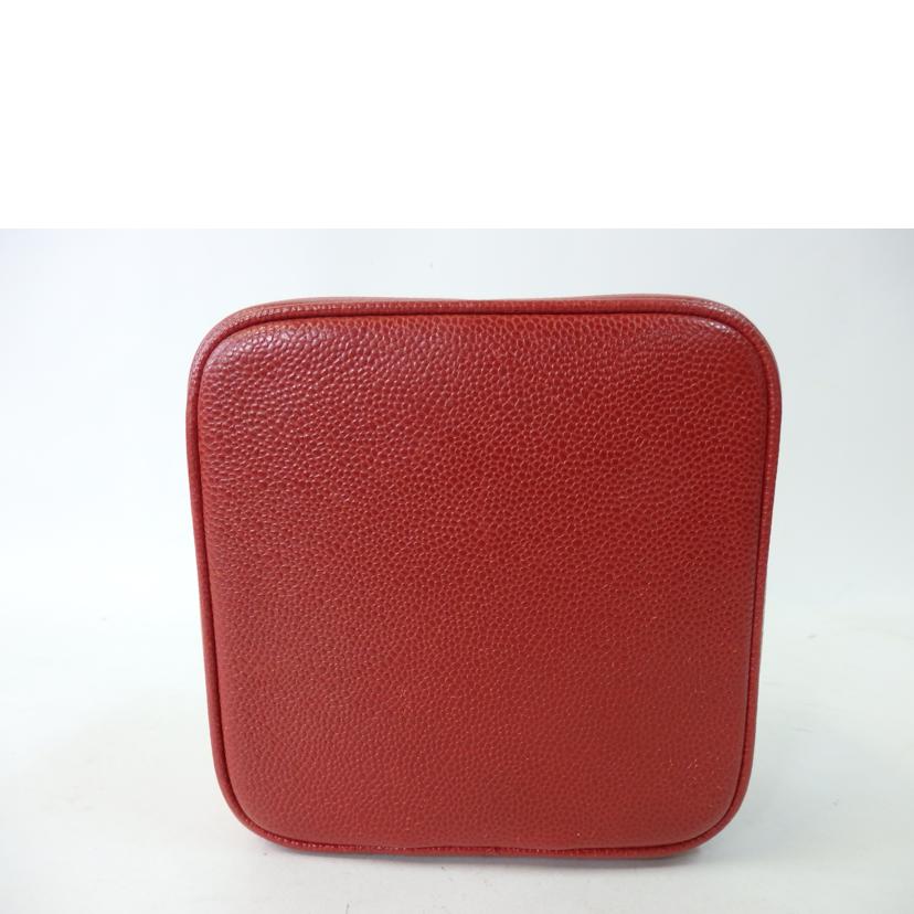 CHANEL シャネル/ココマークバニティ/キャビアスキン/赤//4641393/ABランク/84