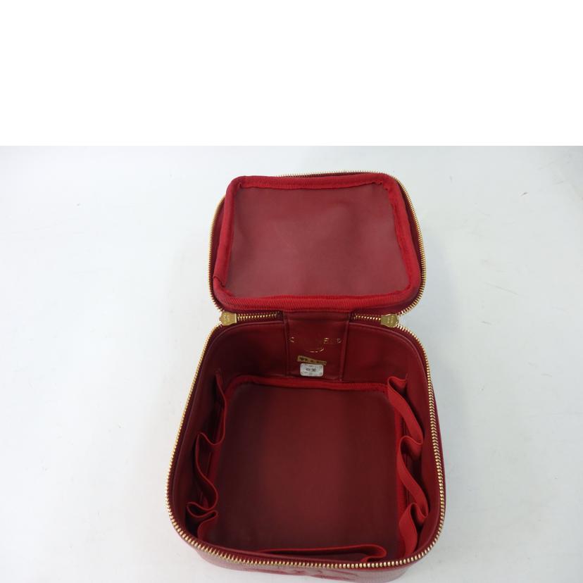 CHANEL シャネル/ココマークバニティ/キャビアスキン/赤//4641393/ABランク/84