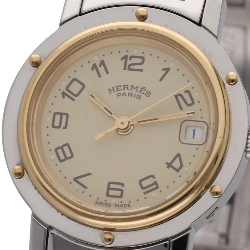 HERMES エルメス/クリッパー・アイボリー/レディース/クオーツ/CL4.220//1228267/ABランク/75