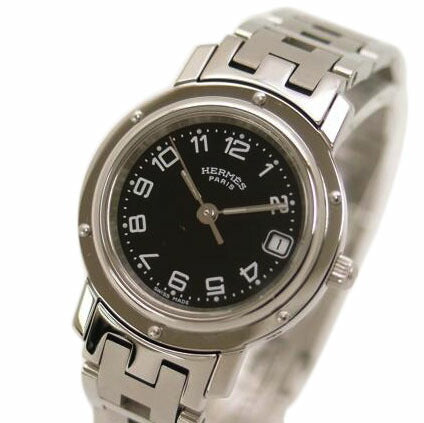 HERMES エルメス 腕時計 ステンレス 黒/クリッパー/レディース/クォーツ/CL4.210//2731286/Aランク/69