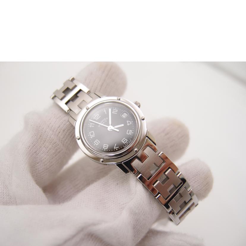 HERMES エルメス 腕時計 ステンレス 黒/クリッパー/レディース/クォーツ/CL4.210//2731286/Aランク/69