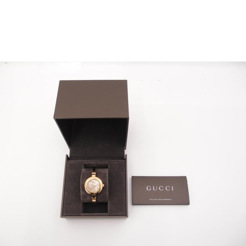GUCCI グッチ 腕時計 花柄 /Gサークルフローラ・バングルウォッチ/ゴールド/105//10671704/Aランク/69