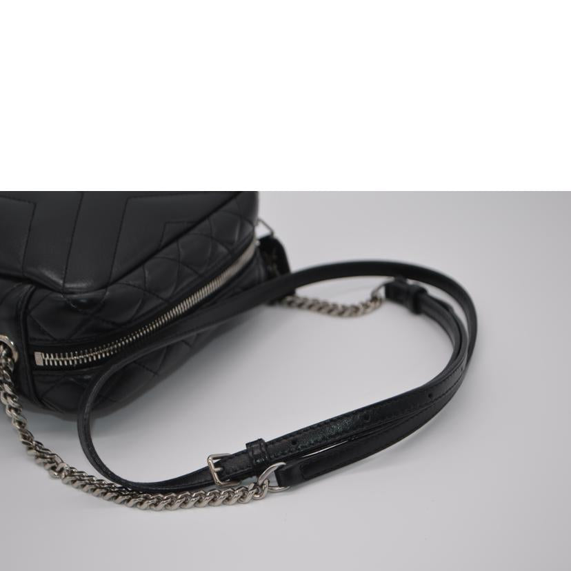 SAINT LAURENT サンローラン/ルルボーリングミニチェーンレザーショルダー/ノワール/457588//111*/Aランク/89
