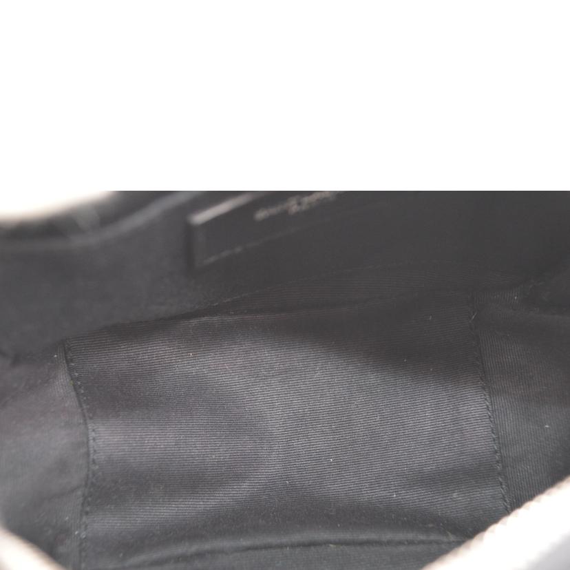 SAINT LAURENT サンローラン/ルルボーリングミニチェーンレザーショルダー/ノワール/457588//111*/Aランク/89