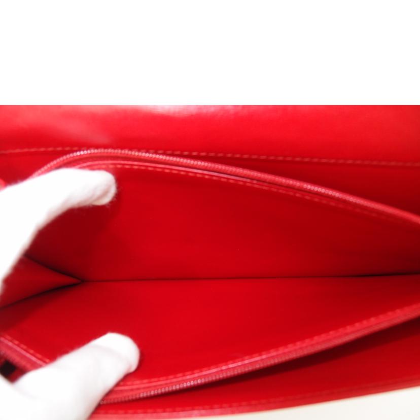 LOUIS VUITTON ルイ・ヴィトン クラッチバッグ レザー ポシェット フォーマル 赤 レディース/エーゲ/キュイールオペラ/レッド/M63967//MI0901/SAランク/69