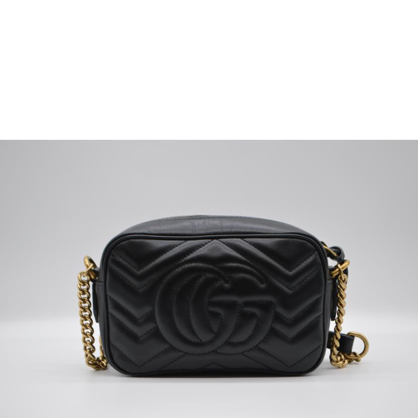 GUCCI グッチ/GGマーモントミニチェーンレザーショルダー/448065//493***/Aランク/89