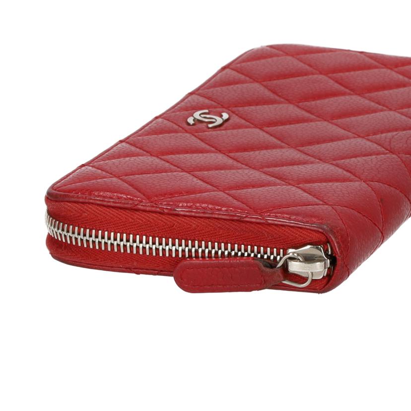 CHANEL シャネル/マトラッセキャビアスキンラウンドファスナー財布/A50097//16788616/Bランク/75