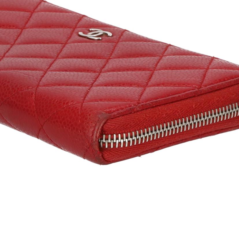 CHANEL シャネル/マトラッセキャビアスキンラウンドファスナー財布/A50097//16788616/Bランク/75