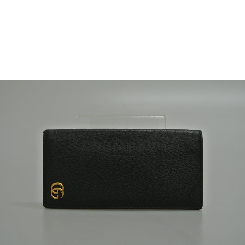 GUCCI グッチ/GGマーモント札入れ 黒/459133//496334/Bランク/87