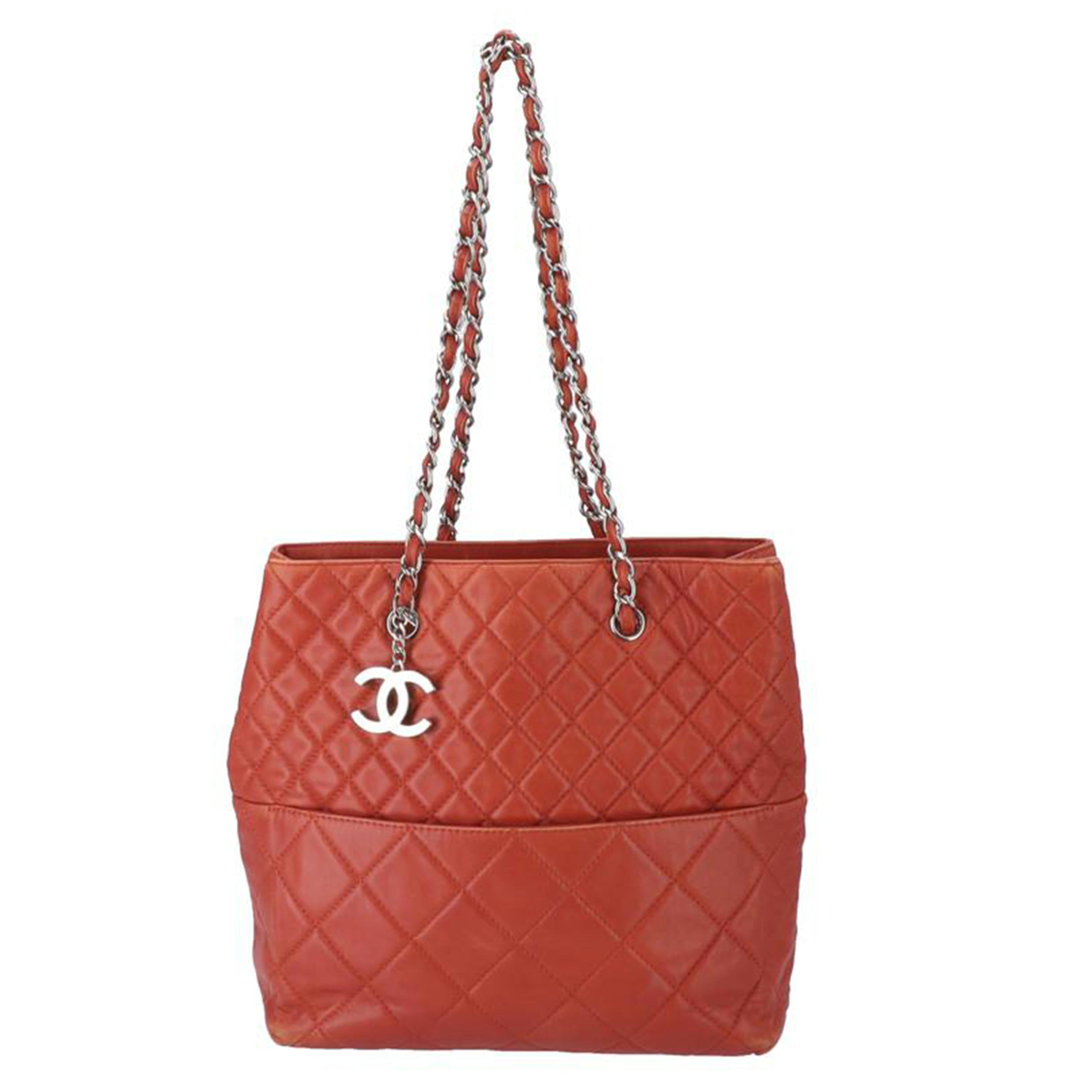 CHANEL シャネル/CHANEL チェーントート ラム //14649808/Bランク/75