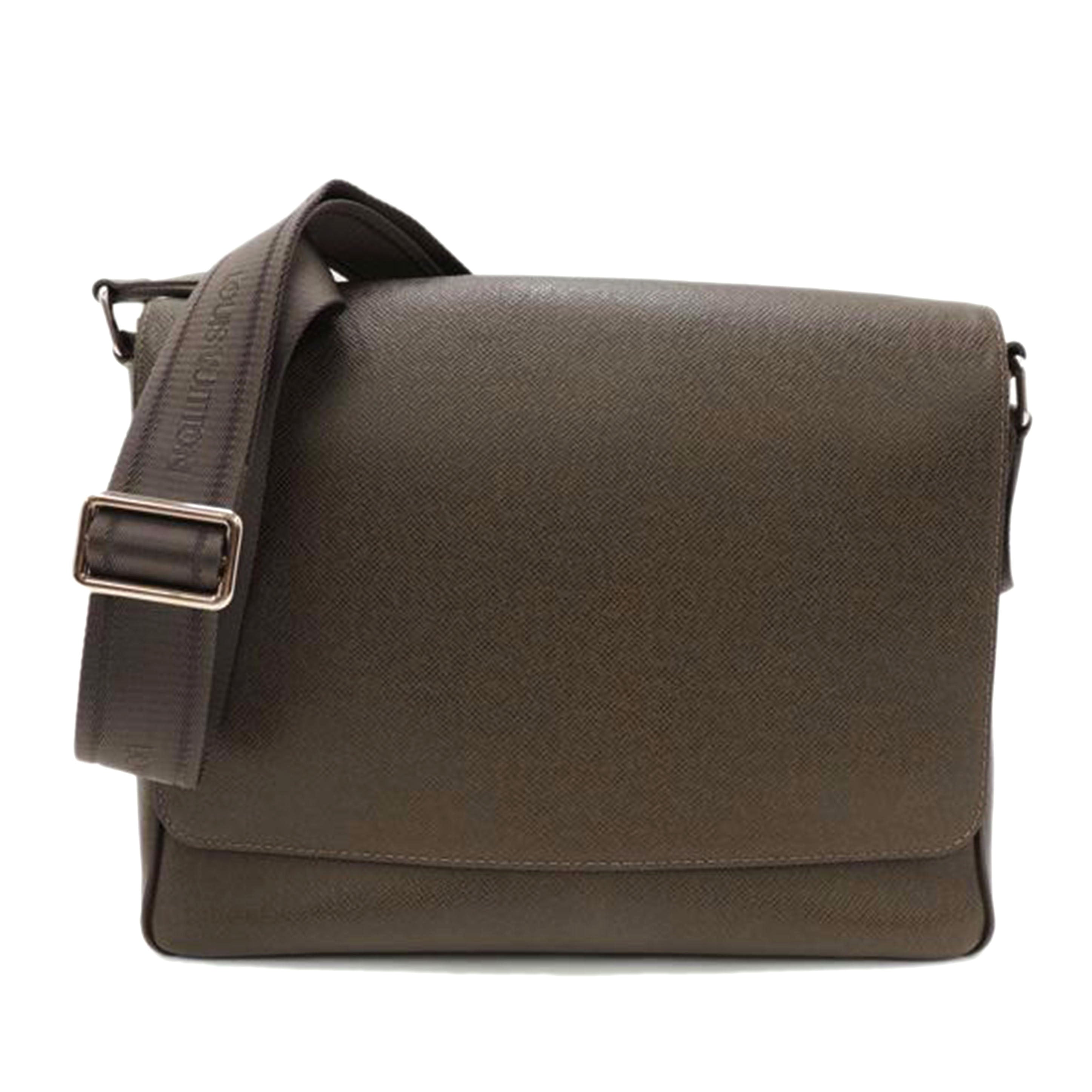 LOUIS VUITTON ルイ・ヴィトン メッセンジャー ショルダー 斜め掛け レザー ブラウン メンズ/ロマンMM/タイガ/グリズリ/M32678//DU4111/ABランク/69