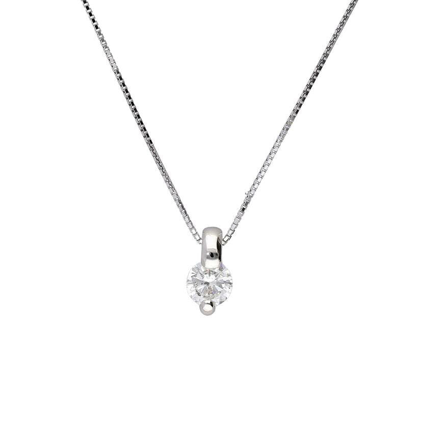 /◎ PTダイヤネックレス1.002ctソ//Aランク/75