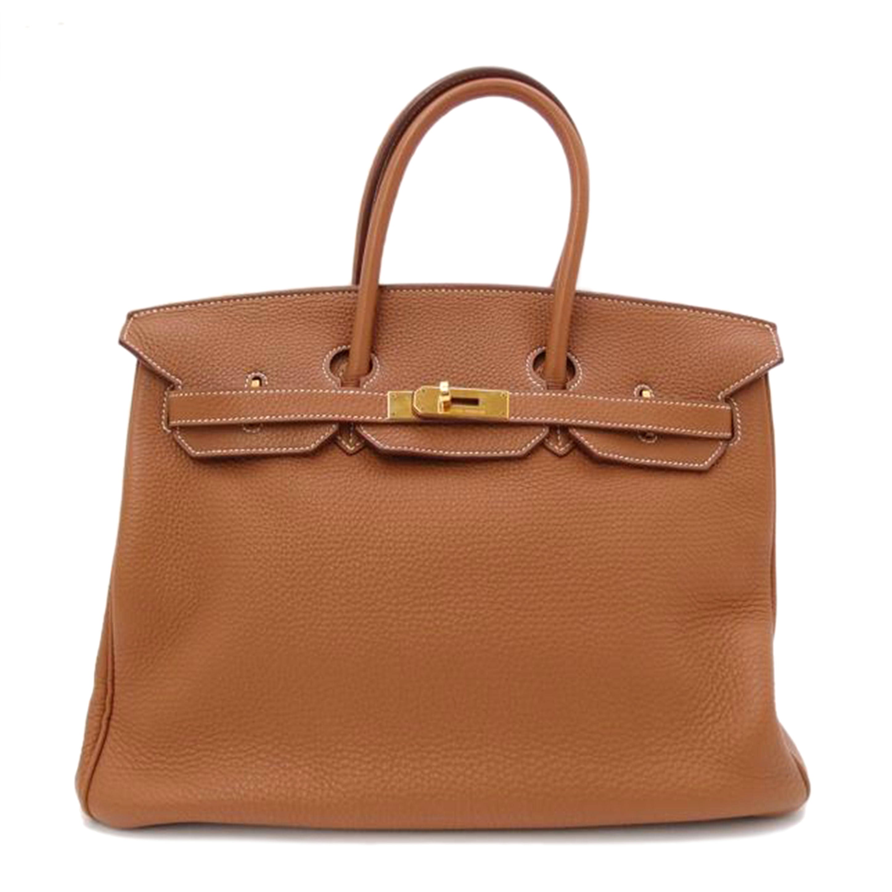 HERMES エルメス ハンドバッグ 2009年製 レザー ゴールド金具/バーキン35/トゴ/ゴールド/027634CC//口M刻印(2009)/ABランク/69