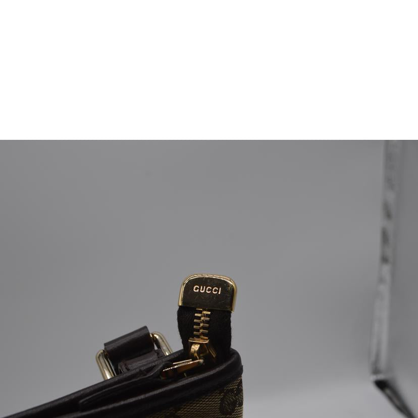 GUCCI グッチ/GGキャンバスシェリーラインレザーショルダー/144388//213***/Aランク/89