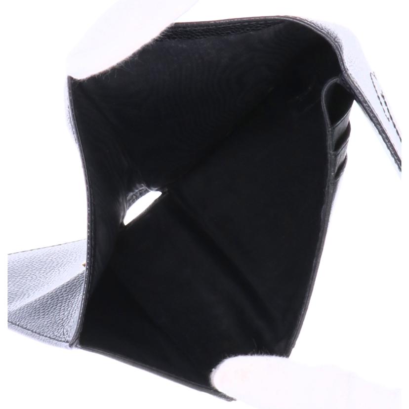 CHANEL シャネル 財布 小物 レザー レディース ブラック/キャビアスキン三つ折り財布//Bランク/75