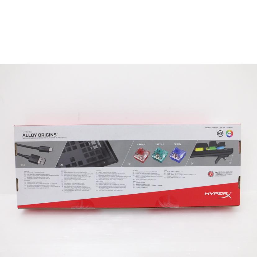 HYPERX HYPERX/ゲーミングキーボード/HX-KB6RDX-JP//Sランク/88