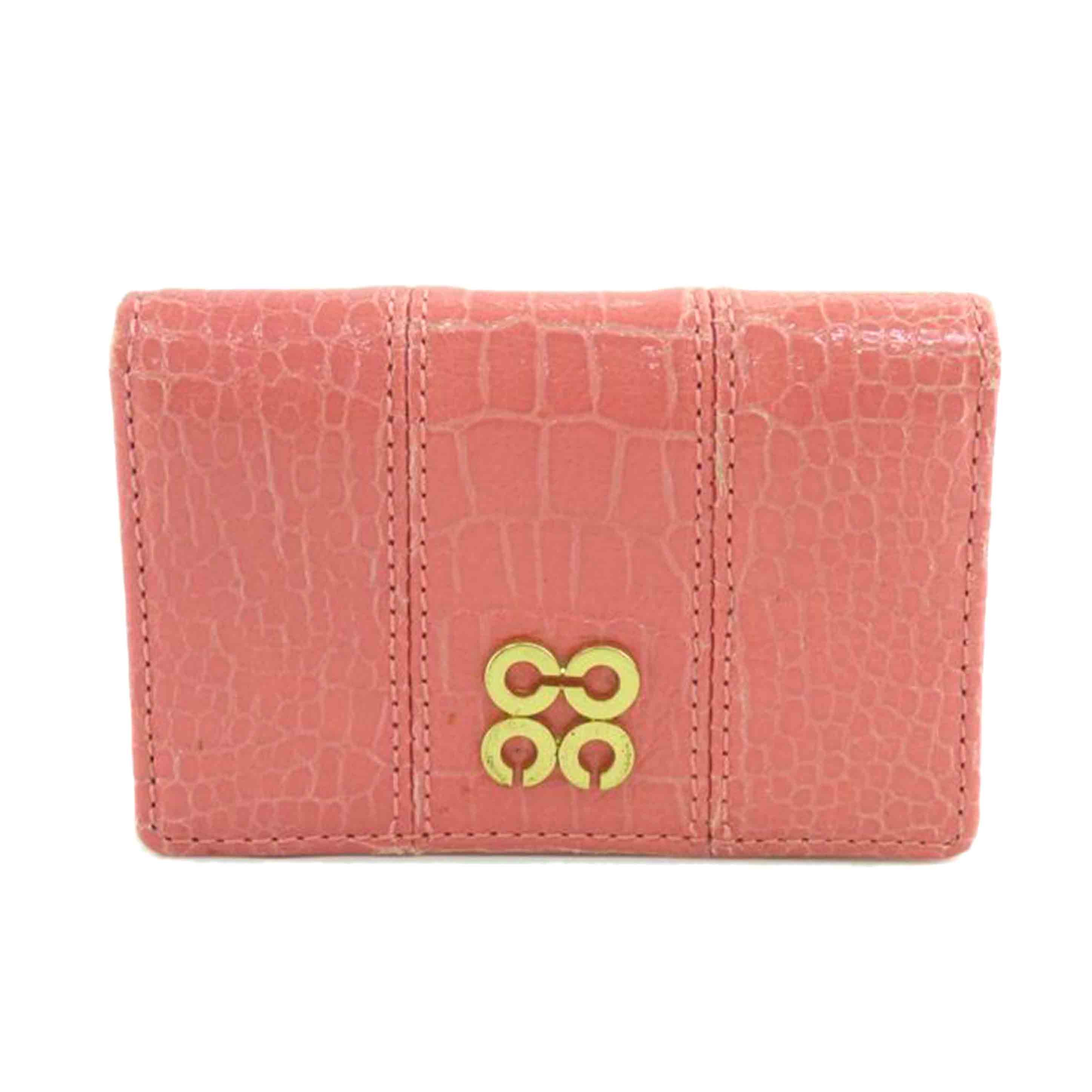COACH コーチ/2つ折りカードケース/クロコ型押しレザー//ABランク/64