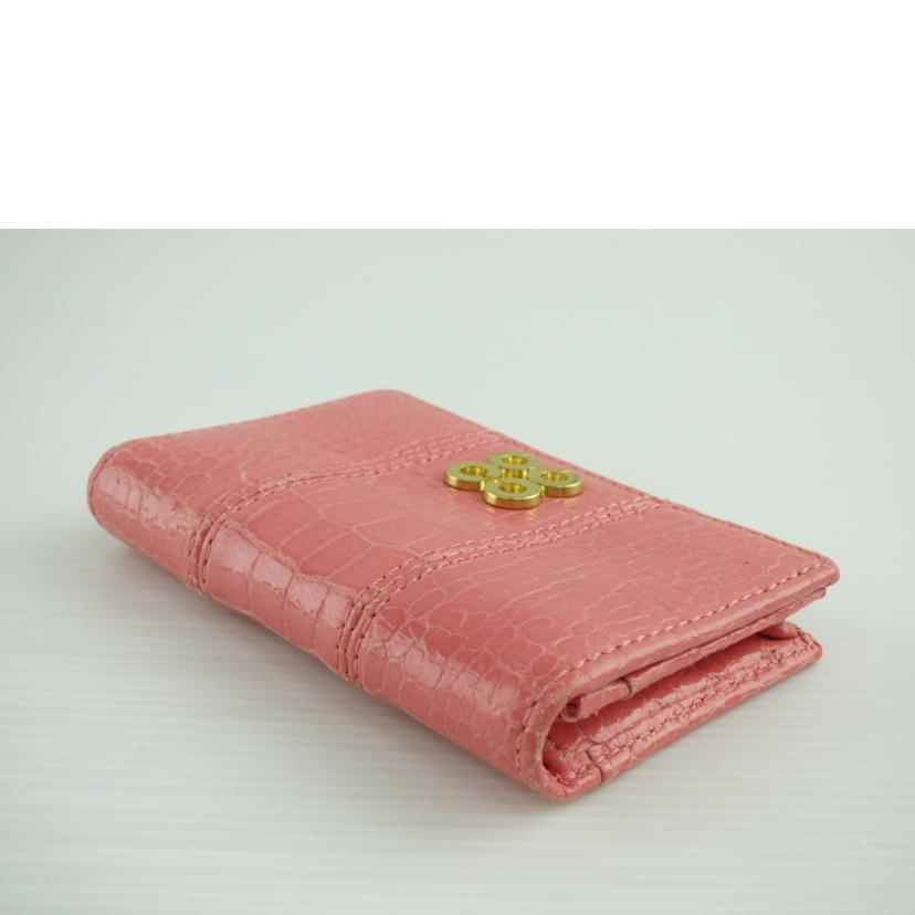 COACH コーチ/2つ折りカードケース/クロコ型押しレザー//ABランク/64