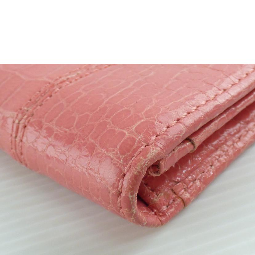 COACH コーチ/2つ折りカードケース/クロコ型押しレザー//ABランク/64