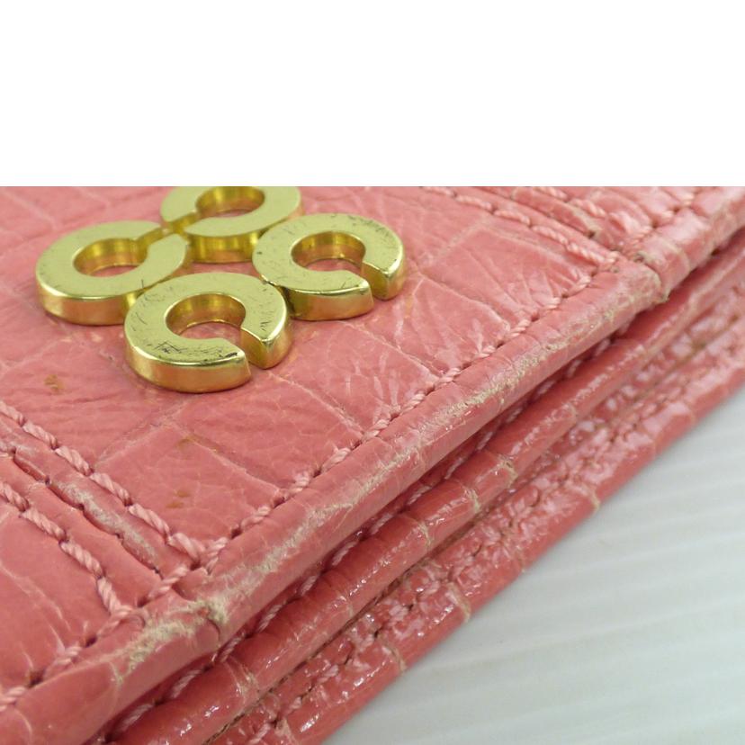 COACH コーチ/2つ折りカードケース/クロコ型押しレザー//ABランク/64
