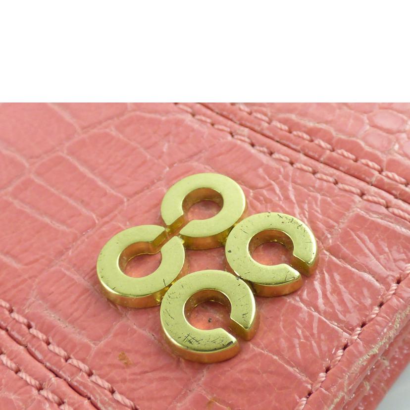 COACH コーチ/2つ折りカードケース/クロコ型押しレザー//ABランク/64