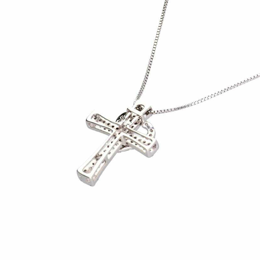 K18WG/K18WGダイヤネックレス0.48/0.13/5.6//0.48/0.13/Aランク/75