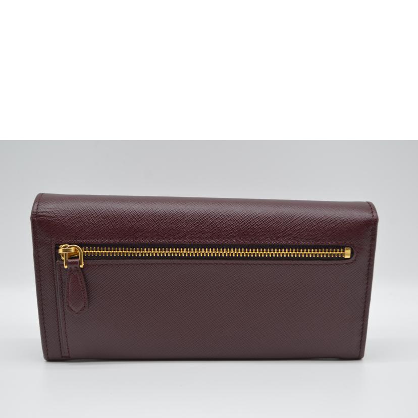 PRADA/サフィアーノマルチジップレザー長財布/グラナート/1MH132//181*/Sランク/89
