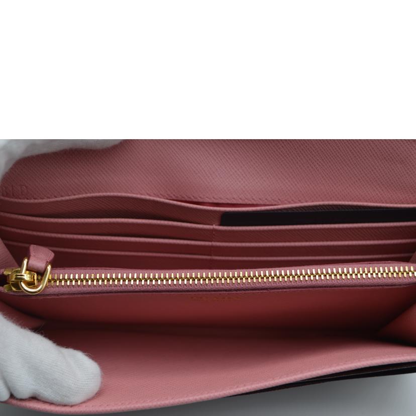 PRADA/サフィアーノマルチジップレザー長財布/グラナート/1MH132//181*/Sランク/89