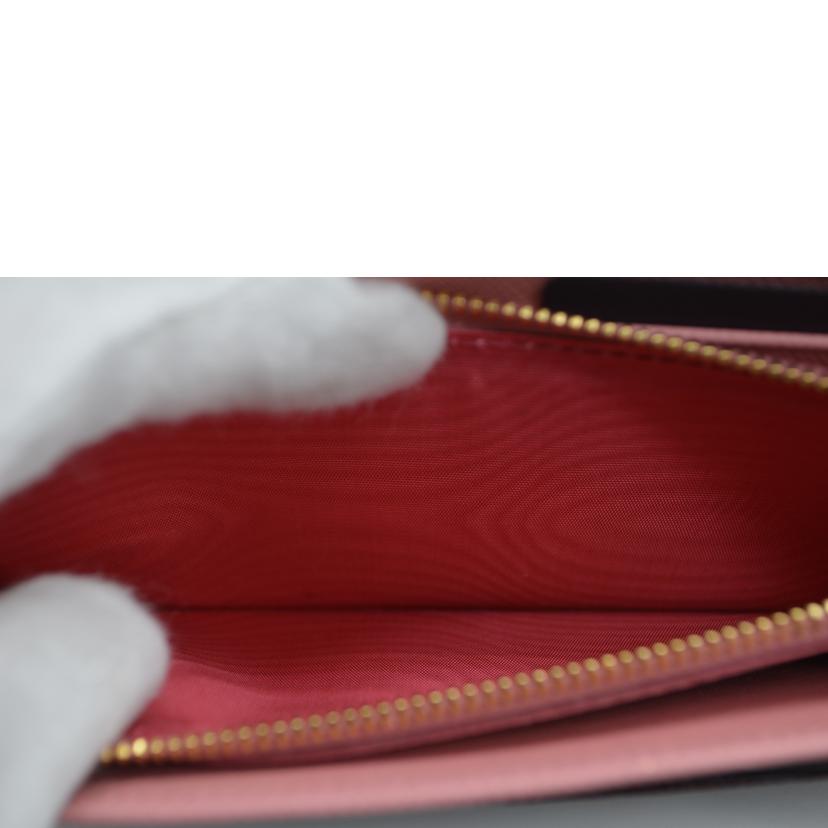 PRADA/サフィアーノマルチジップレザー長財布/グラナート/1MH132//181*/Sランク/89