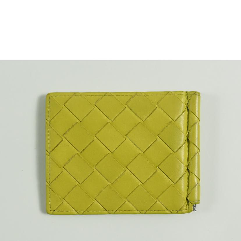 BOTTEGA VENETA ボッテガヴェネタ/イントレチャート スリム カードケース 二つ折り 札入れ マネークリップ/390877VB0T3//Bランク/79