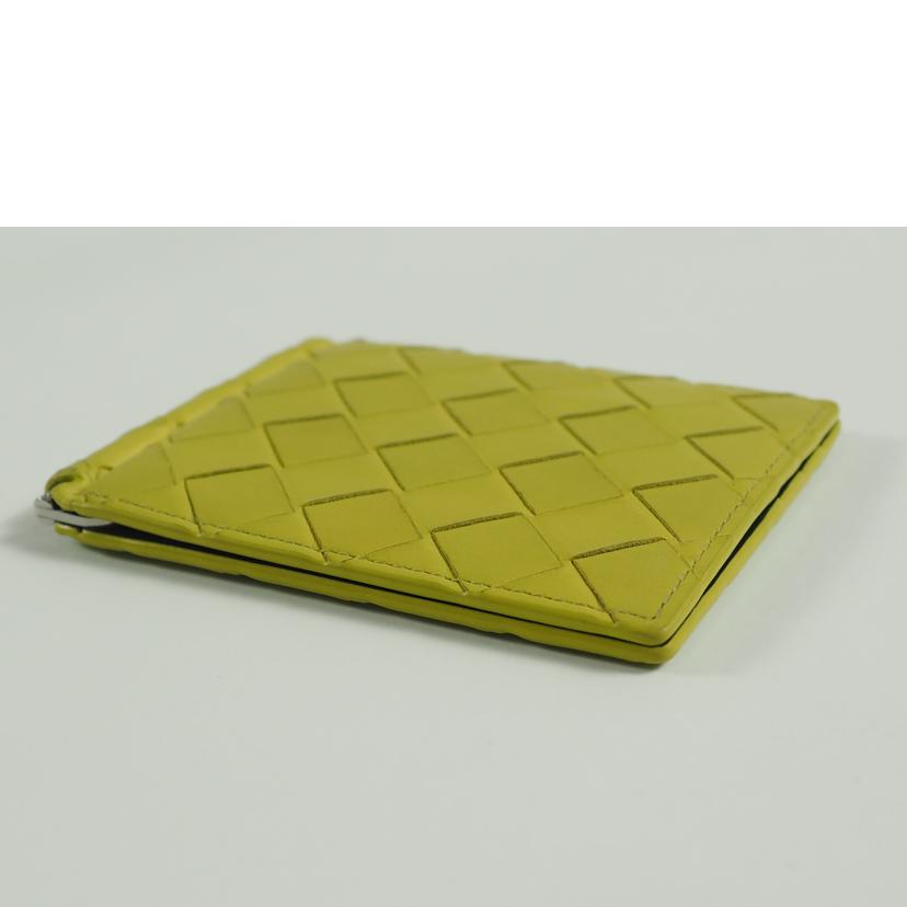 BOTTEGA VENETA ボッテガヴェネタ/イントレチャート スリム カードケース 二つ折り 札入れ マネークリップ/390877VB0T3//Bランク/79