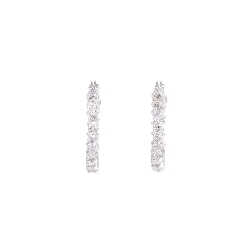 / Pt900ダイヤピアス1.00ct//Aランク/75