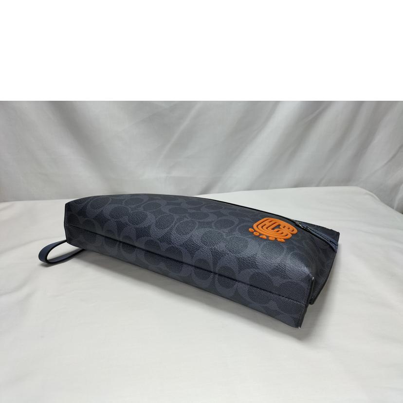 COACH コーチ/ブルーシグネチャー クラッチバッグ/C3199//Aランク/52