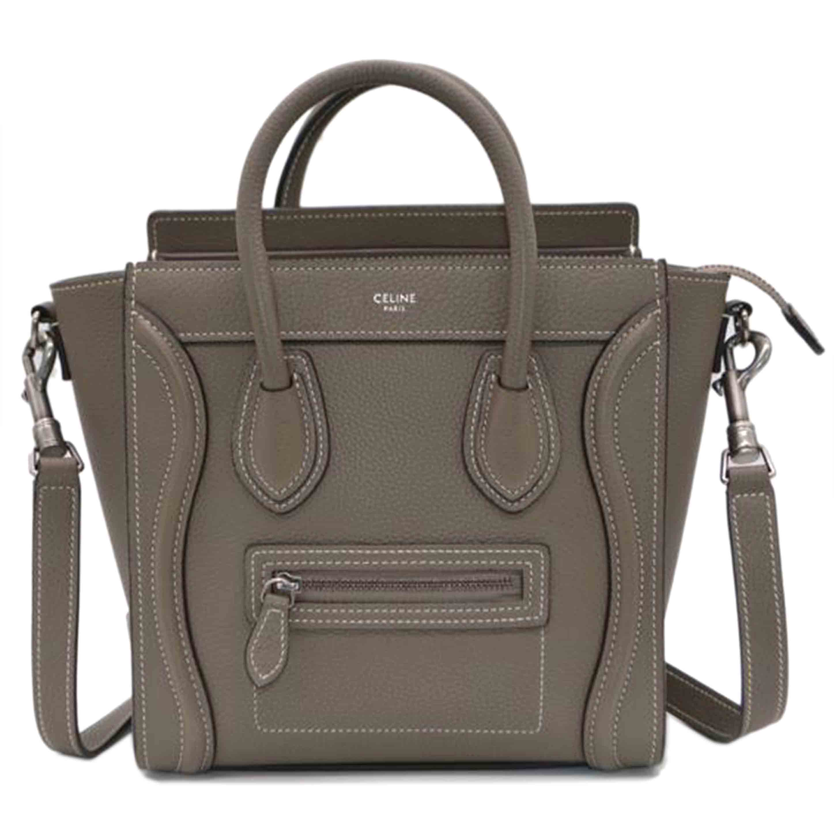 CELINE セリーヌ/ラゲージナノショッパー/ドラムカーフスキン/スリ/189243DRU.09SO//F-C******/SAランク/89