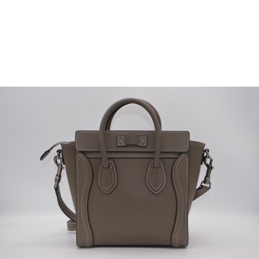 CELINE セリーヌ/ラゲージナノショッパー/ドラムカーフスキン/スリ/189243DRU.09SO//F-C******/SAランク/89