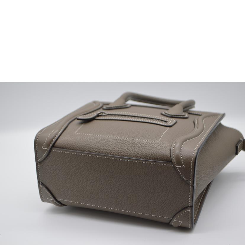 CELINE セリーヌ/ラゲージナノショッパー/ドラムカーフスキン/スリ/189243DRU.09SO//F-C******/SAランク/89