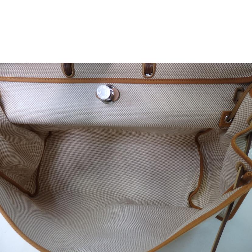 HERMES エルメス/エールバッグジップルトゥルネキャビン50/シルバー金具/ナチュラル//D刻印/Aランク/84