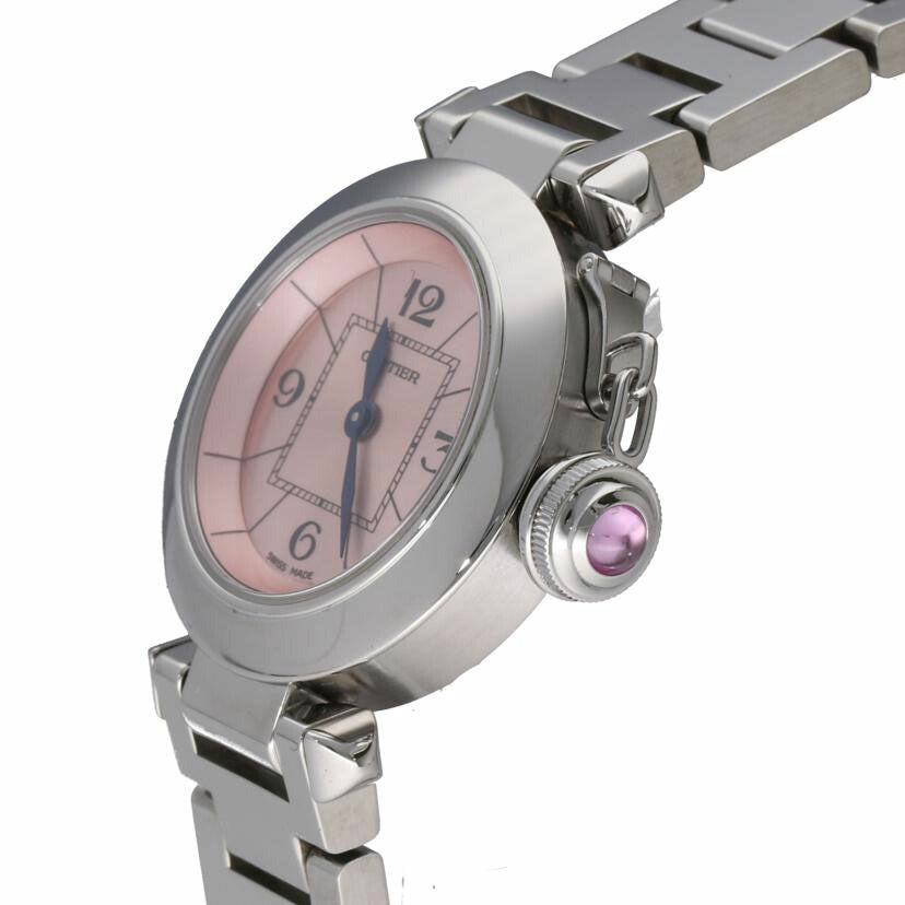 Cartier カルティエ 美品 ピンク文字盤/ミスパシャ/レディース/クオーツ/W3140008//1973 566813RX/Aランク/75