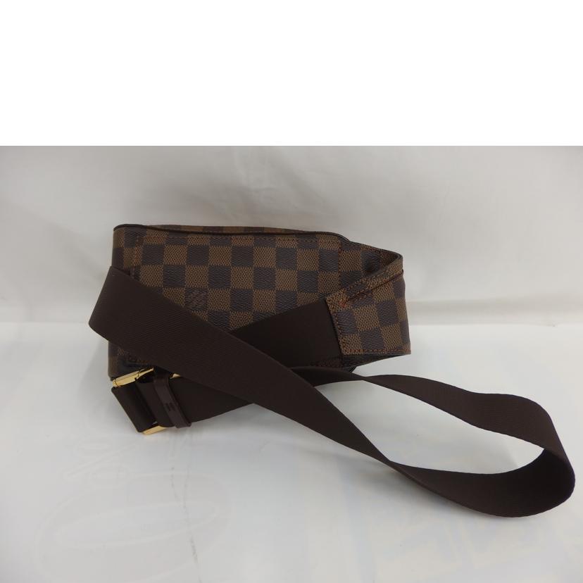 LOUIS VUITTON ルイヴィトン ルイ・ヴィトン ビトン ダミエ・エベヌ 市松模様 ブラウン 茶 ウエストポーチ ショルダーバッグ ハンドバッグ トートバッグ ブラウン メンズ レディース 定番 人気 LV 斜め掛け 肩がけ/ジェロニモス/ダミエ/エベヌ/N51994//CA0***/ABランク/82
